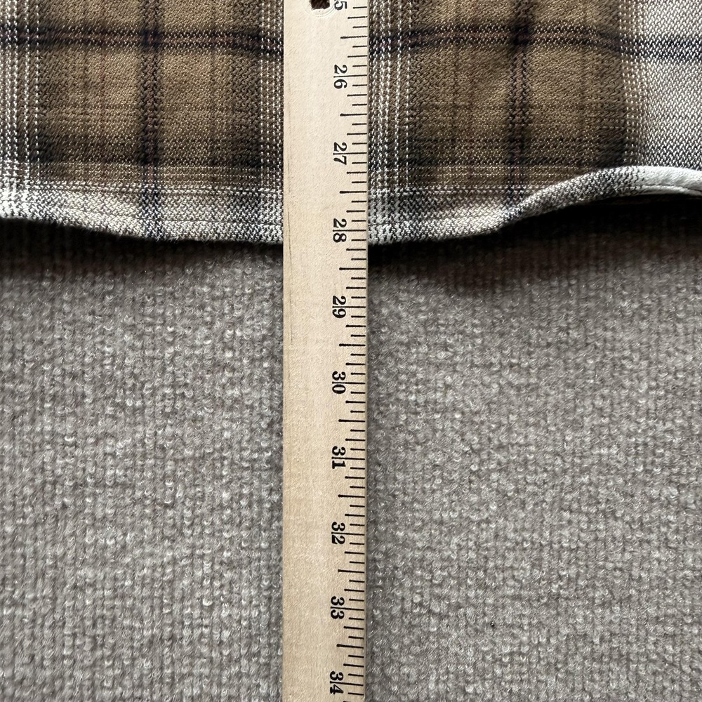 Kuhl The Law Flannel Shirt Mens XL Brown Plaid Button Up Long Sleeve - Picture 5 of 9